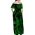 Hawaii Angry Shark Polynesian Matching Dress and Hawaiian Shirt Matching Couples Outfit Unique Style Green LT8 - Polynesian Pride
