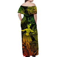 Hawaii Hula Girl Polynesian Matching Dress and Hawaiian Shirt Matching Couples Outfit Unique Style Reggae LT8 - Polynesian Pride