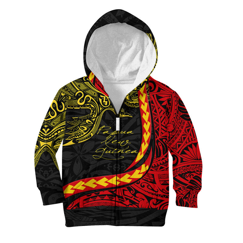 Papua New Guinea Kid Hoodie Unique Bird Style LT9 - Polynesian Pride