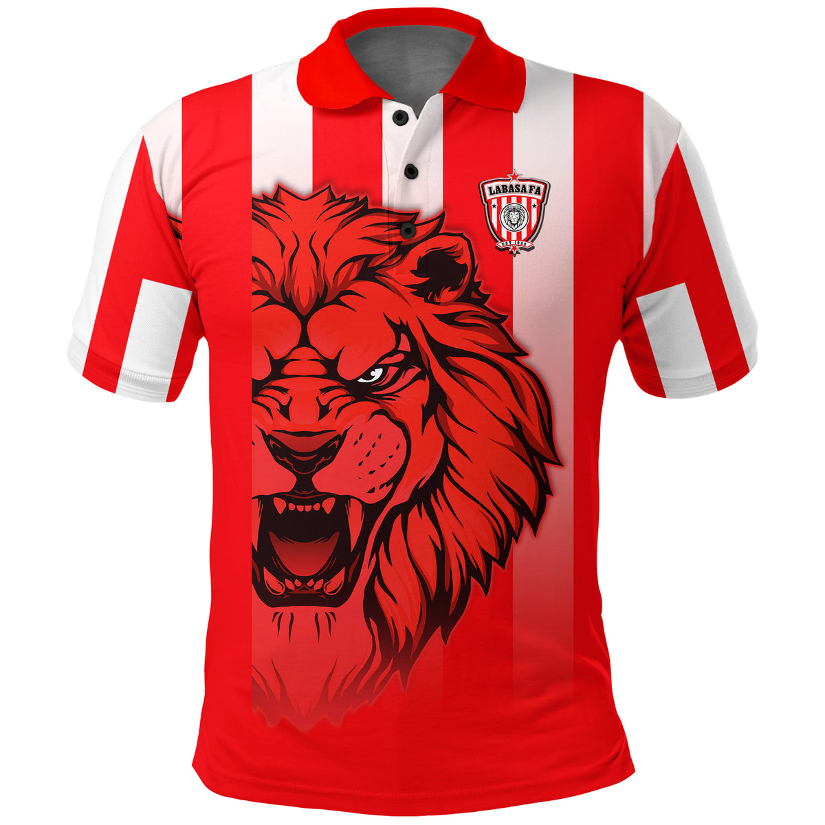 Custom LABASA FA Polo Shirt Football Fijian Custom Text and Number LT13 - Polynesian Pride