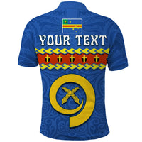 Custom Tafea Province Polo Shirt Vanuatu Pig Tusk Polynesian Flag Style LT14 - Polynesian Pride