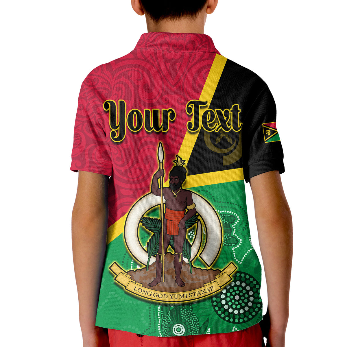 Custom Vanuatu Polo Shirt Aboriginal Turtle Mix Sand Drawing LT13 - Polynesian Pride