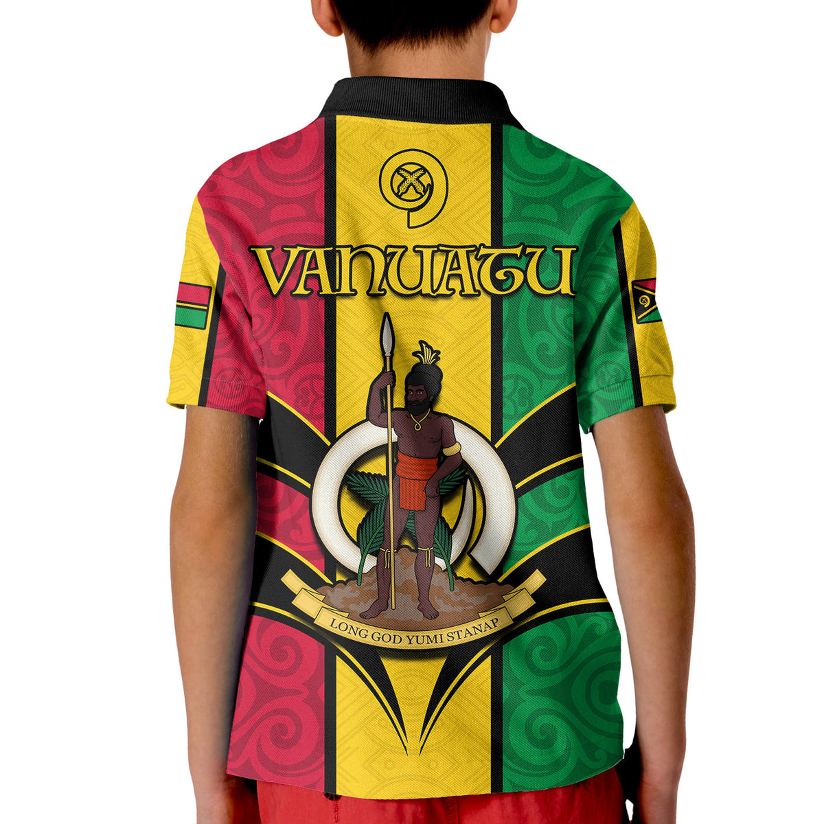 Custom Vanuatu Polo Shirt Pig Tusk Polynesian LT13 - Polynesian Pride