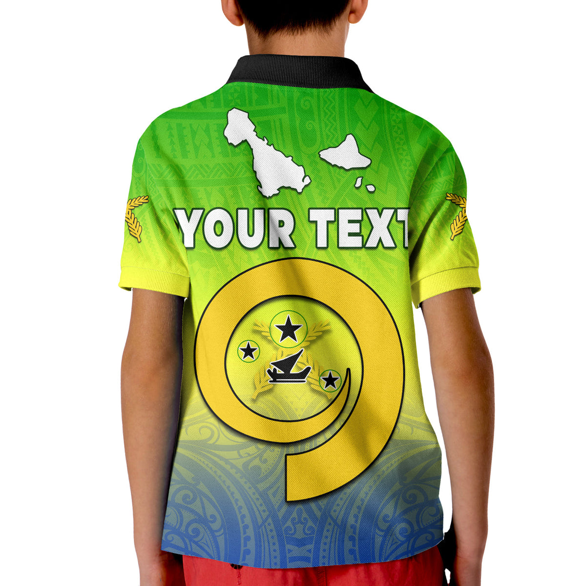 Custom Malampa Province Polo Shirt Native Canoe Mix Vanuatu Pig Tusk Green Version LT14 - Polynesian Pride