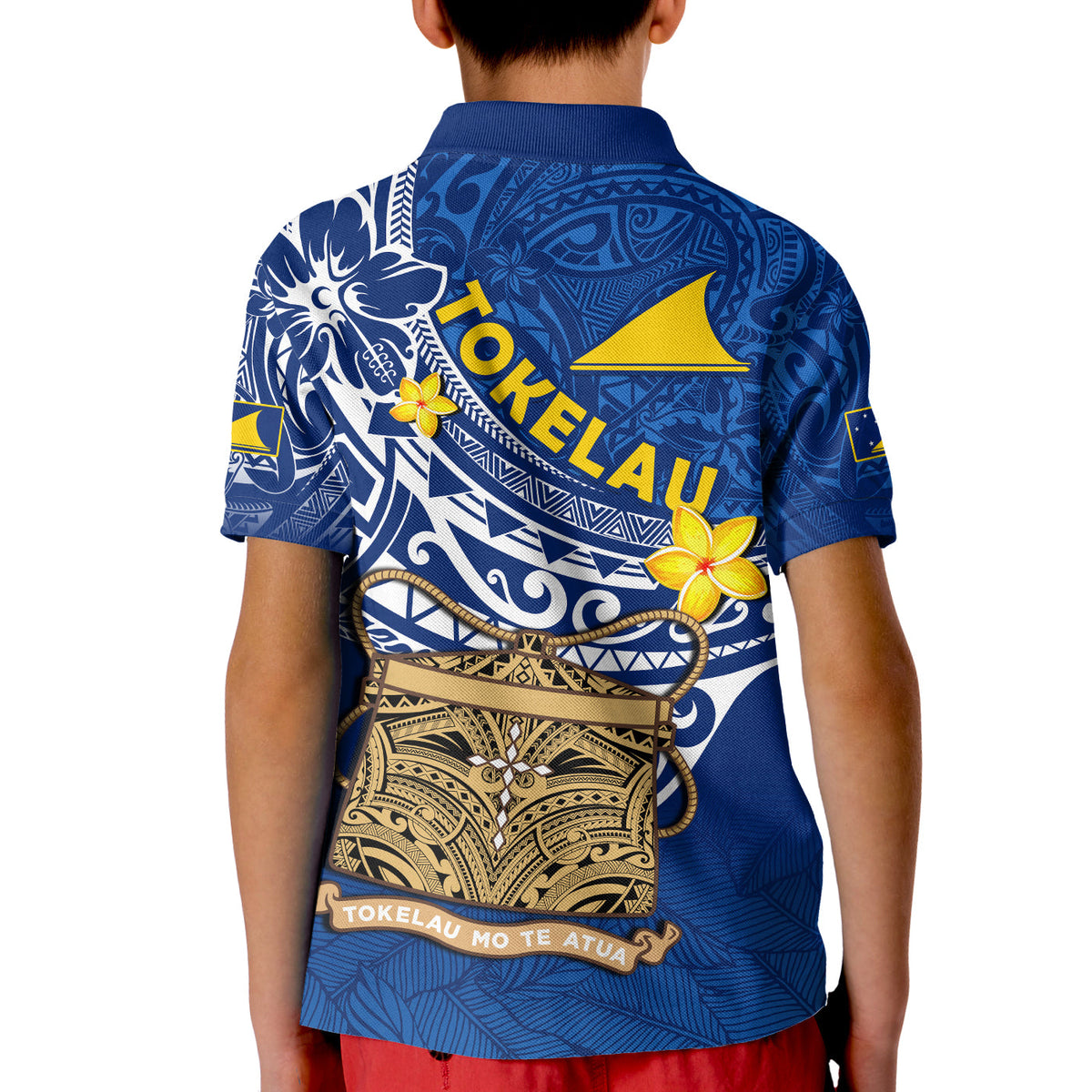 Tokelau Polo Shirt National Badge Polynesian Happy 74th Independence Anniversary LT14 - Polynesian Pride