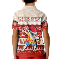 Custom Hawaii Mele Kalikimaka Polo Shirt Dabbing Santa Red Merry Christmas LT14 - Polynesian Pride