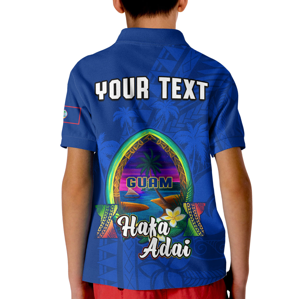 Custom Guam Polo Shirt Hafa Adai Latte Stone Proud Chamorro LT14 - Polynesian Pride