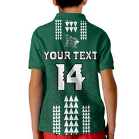 (Custom Text and Number) Hawaii Football Polo Shirt Kakau Rainbow Warriors Helmet LT14 - Polynesian Pride