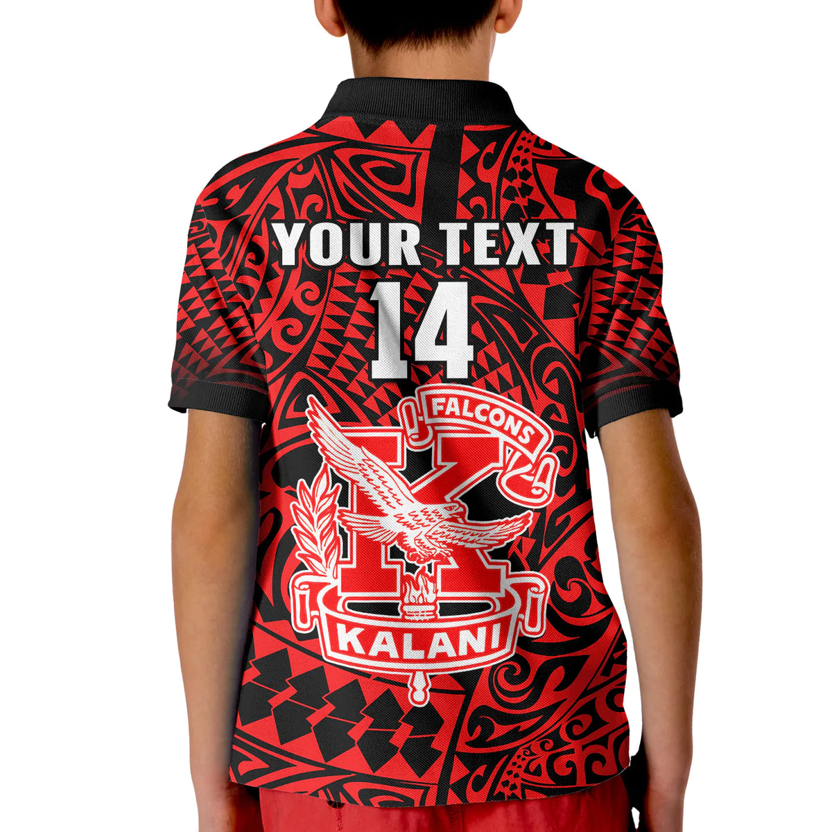 (Custom Text and Number) Hawaii Polo Shirt Kalani High School Tribal Kakau LT14 - Polynesian Pride