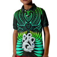 New Zealand Polo Shirt Aotearoa Fern Hei Tiki Green Style LT13 - Polynesian Pride