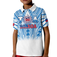 (Custom Text and Number) Samoa Rugby Polo Shirt Personalise Toa Samoa Polynesian Pacific White Version LT14 - Polynesian Pride