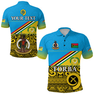 Custom Torba Province Polo Shirt Vanuatu Proud LT13 - Unisex / S / Blue