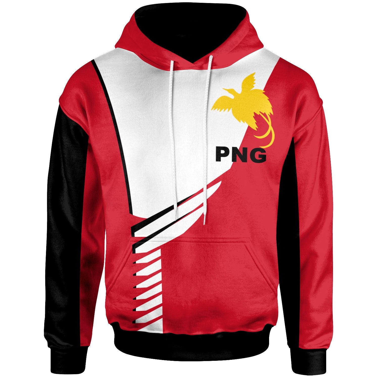 Papua New Guinea Hoodie Athletes Style Unisex Red - Polynesian Pride