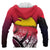 Papua New Guinea Coat of Arms Zip up Hoodie Polynesian Pattern - Polynesian Pride