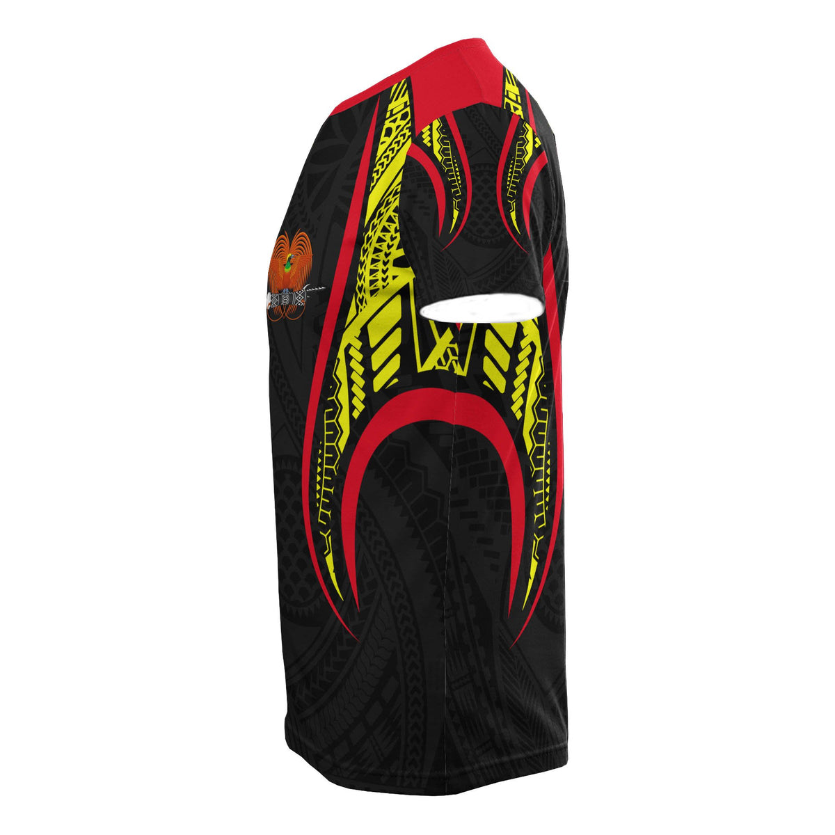 Papua New Guinea T Shirt Papua New Guinea Coat Of Arms Polynesian Stylized - Polynesian Pride