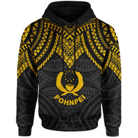 Pohnpei Hoodie Micronesian Pattern Armor Style - Polynesian Pride