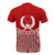 Pohnpei Polynesian Custom T Shirt Red Pride Map And Seal - Polynesian Pride