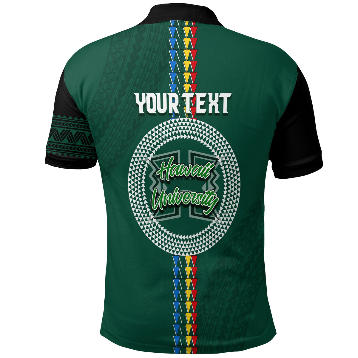 Hawaii Rainbow Warriors Custom Polo Shirt Tribal Arrows Style LT7 - Polynesian Pride