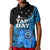 Yap State Day Kid Polo Shirt Yap Flag and FSM Seal LT9 Kid Blue - Polynesian Pride