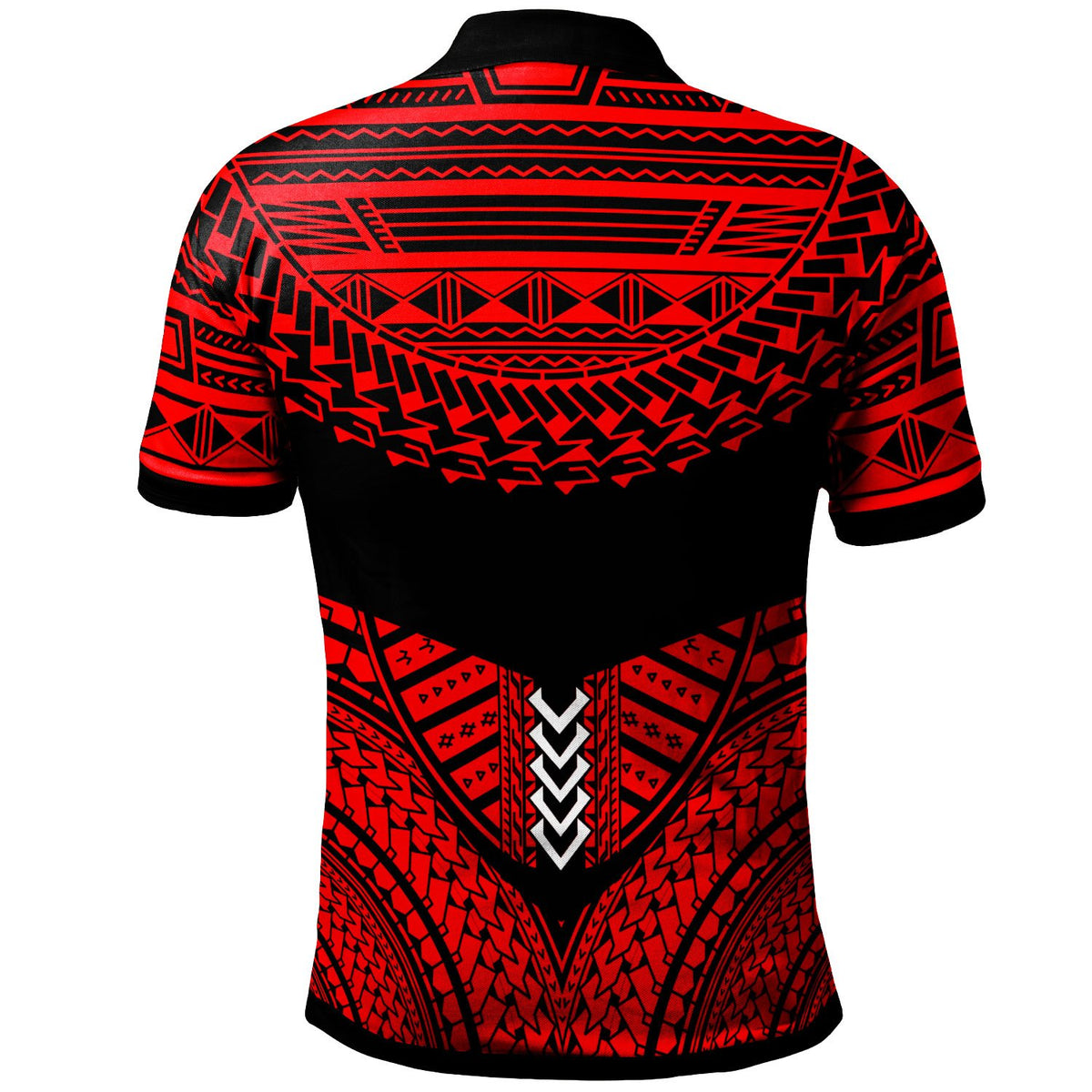 Tonga Custom Polynesian Polo Shirt Tribal Pattern Cool Style Red Color - Polynesian Pride