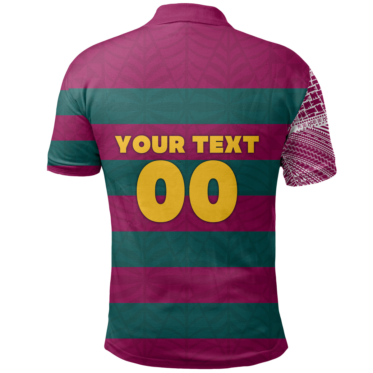 Custom Fasi Maufanga Football Polo Shirt Tattoo Style LT16 - Polynesian Pride
