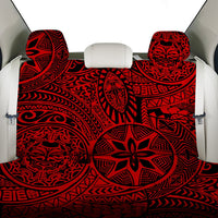 Polynesian Hawaiian Style Tribal Tattoo Red Back Seat Cover - Polynesian Pride