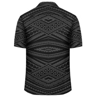 Polynesian Tatau Gray Hawaiian Shirt - Polynesian Pride