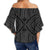Polynesian Tradition Gray Hawaii Women's Off Shoulder Wrap Waist Top - Polynesian Pride