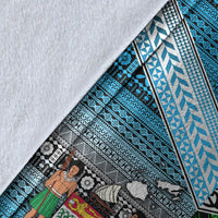 New Zealand And Fiji Premium Blanket Together - Green LT8 - Polynesian Pride