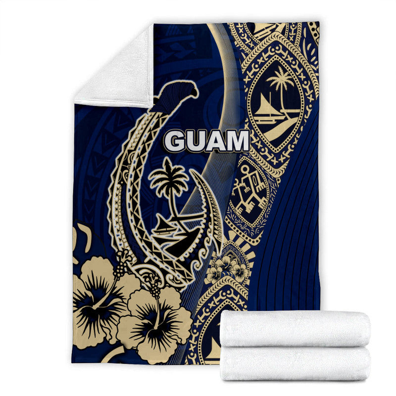 Guam Fish Hook Premium Blanket Blue Style LT6 - Polynesian Pride