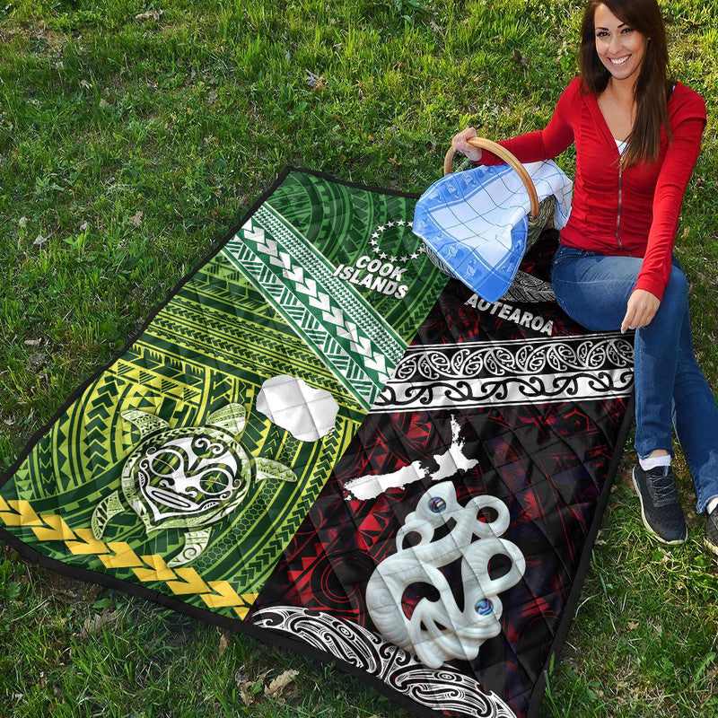 New Zealand And Cook Islands Premium Quilt Together - Red LT8 - Polynesian Pride