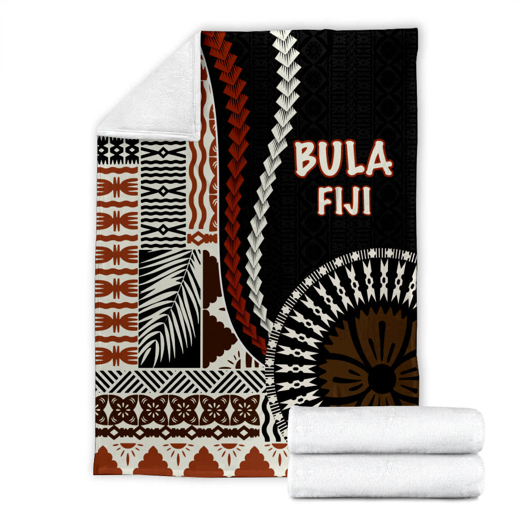 Bula Fiji Premium Blanket Masi Tapa Patterns Style LT6 - Polynesian Pride