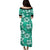 Polynesian Puletasi Dress Tropical Hibiscus Flower With Tapa Pattern Ver.02 LT14 - Polynesian Pride