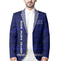Tonga Queen Salote College Blazer Simple Style - Blue LT8 Unisex Blue - Polynesian Pride
