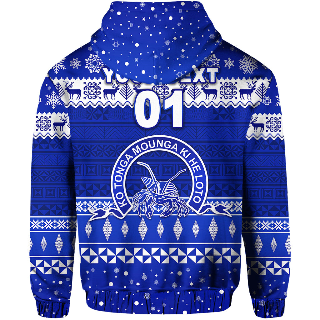 Custom Queen Salote College Christmas Zip Hoodie Simple Style LT8 - Polynesian Pride