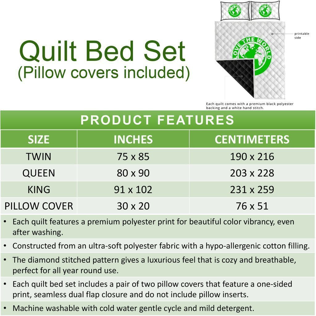 Kanaka Maoli Polynesian Quilt Bed Set Golden Coconut - Polynesian Pride