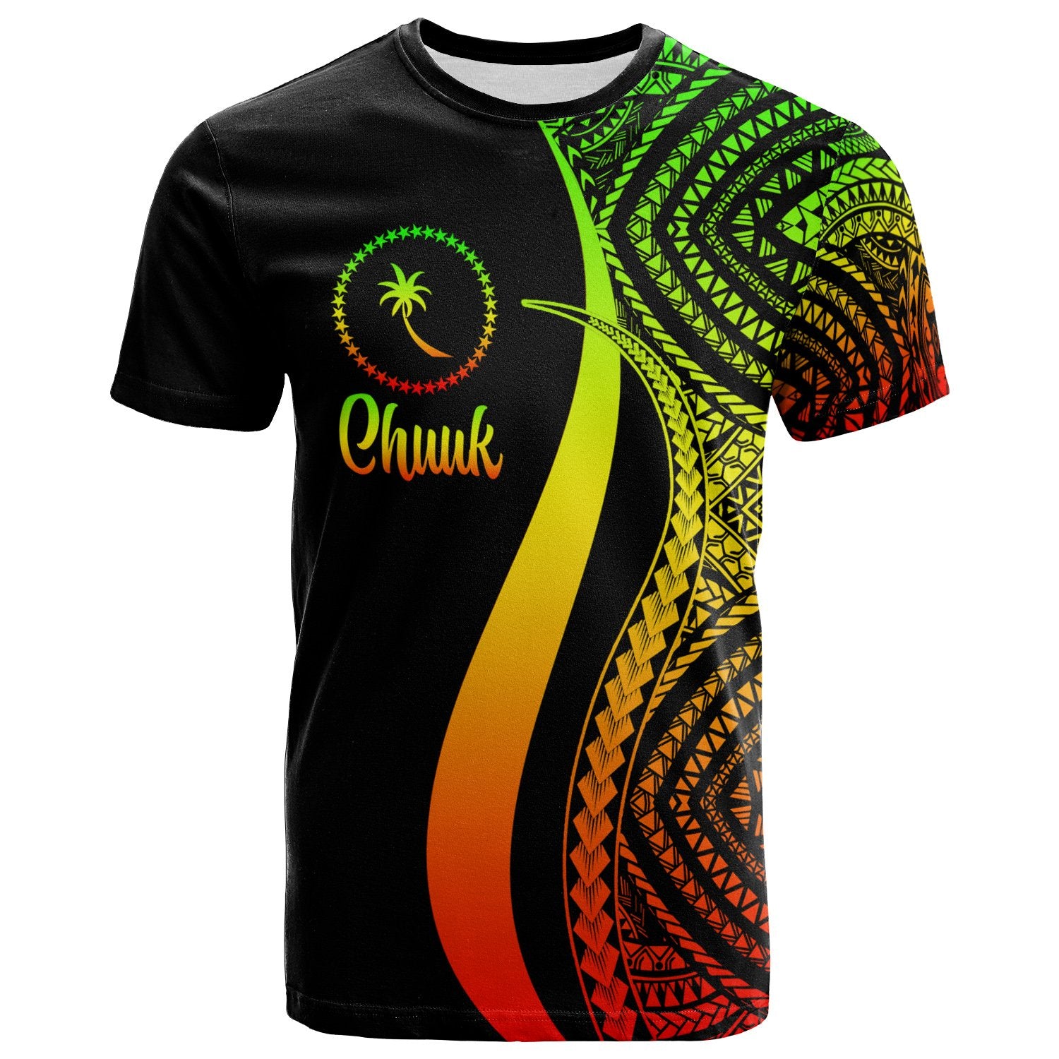 Chuuk T Shirt Reggae Micronesian Tentacle Tribal Pattern Unisex Reggae - Polynesian Pride