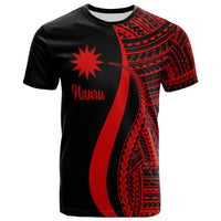 Nauru T Shirt Red Polynesian Tentacle Tribal Pattern Unisex Red - Polynesian Pride
