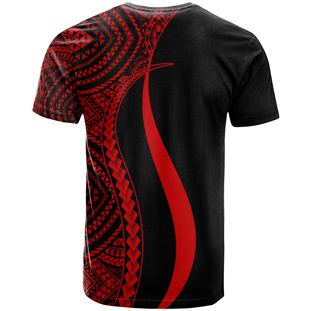 Micronesia T Shirt Red Micronesian Tentacle Tribal Pattern - Polynesian Pride