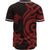 Papua New Guinea Baseball Shirt - Red Tentacle Turtle - Polynesian Pride