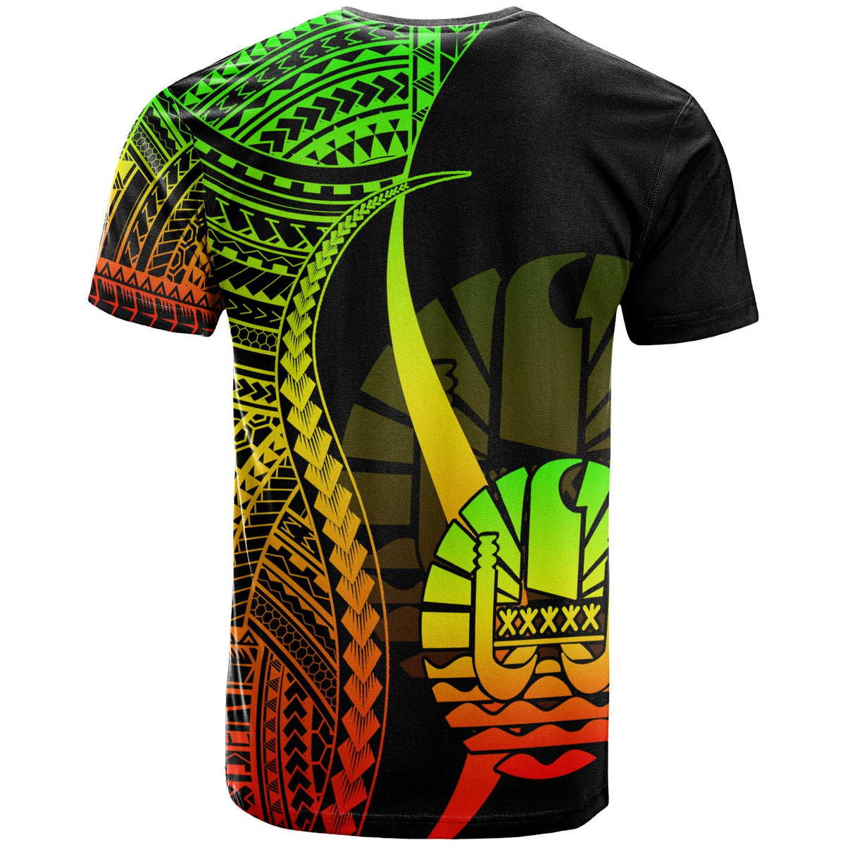 Tahiti T Shirt Reggae Polynesian Tentacle Tribal Pattern - Polynesian Pride