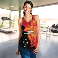 Papua New Guinea Women Racerback Tank Independence Day Flag Style LT16 - Polynesian Pride
