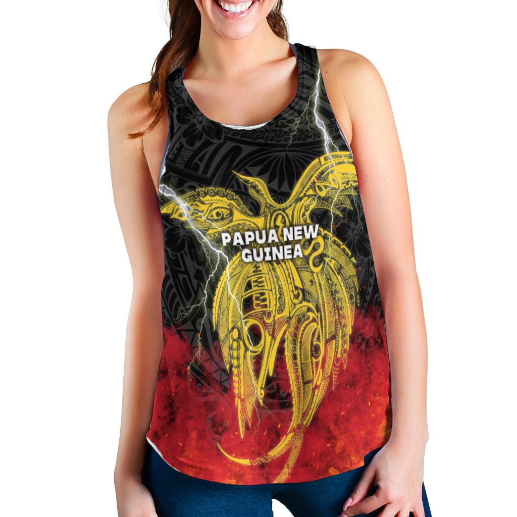 Papua New Guinea Women Racerback Tank Independence Day Special Style LT16 - Polynesian Pride