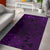 New Zealand Area Rug, Maori Gods Tumatauenga (God Of War) - Purple LT7 Purple - Polynesian Pride