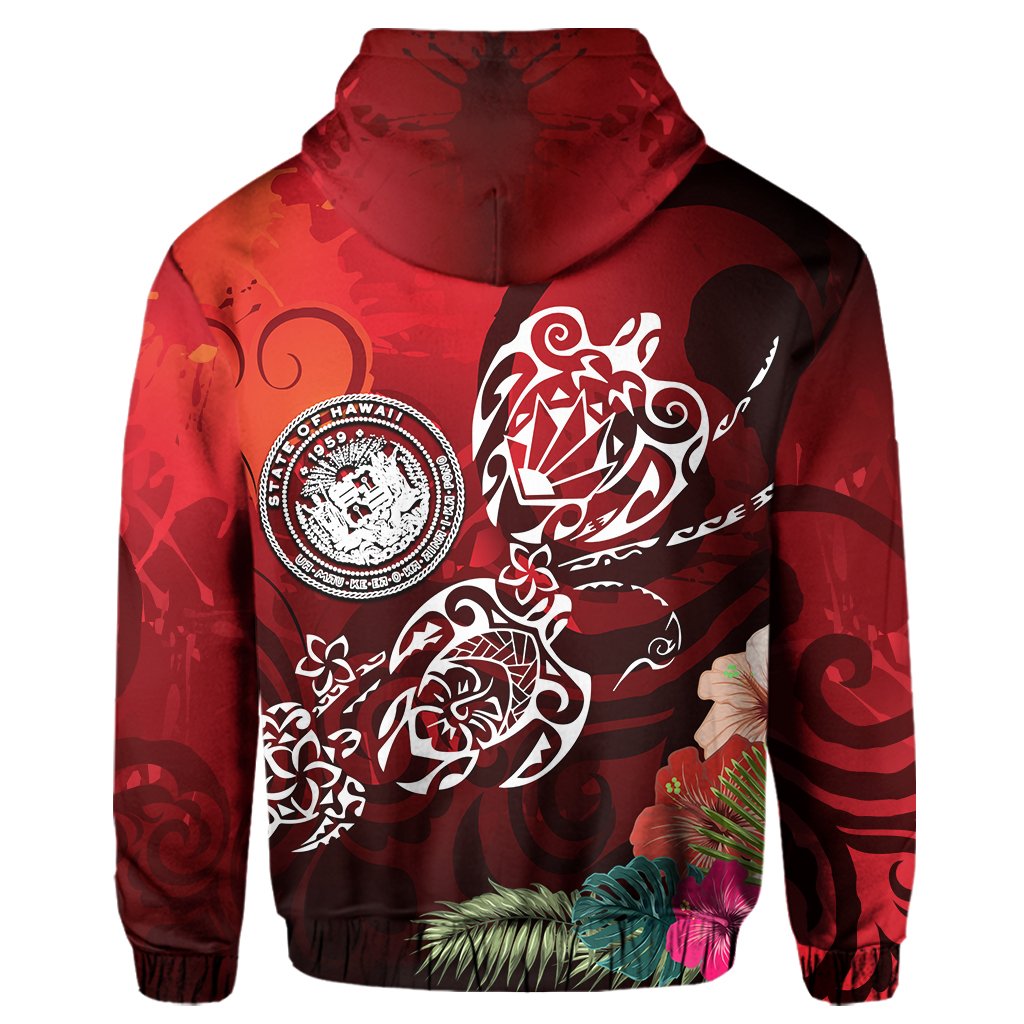 Hawaii Turtle Family Hoodie We Are Family AH - Polynesian Pride