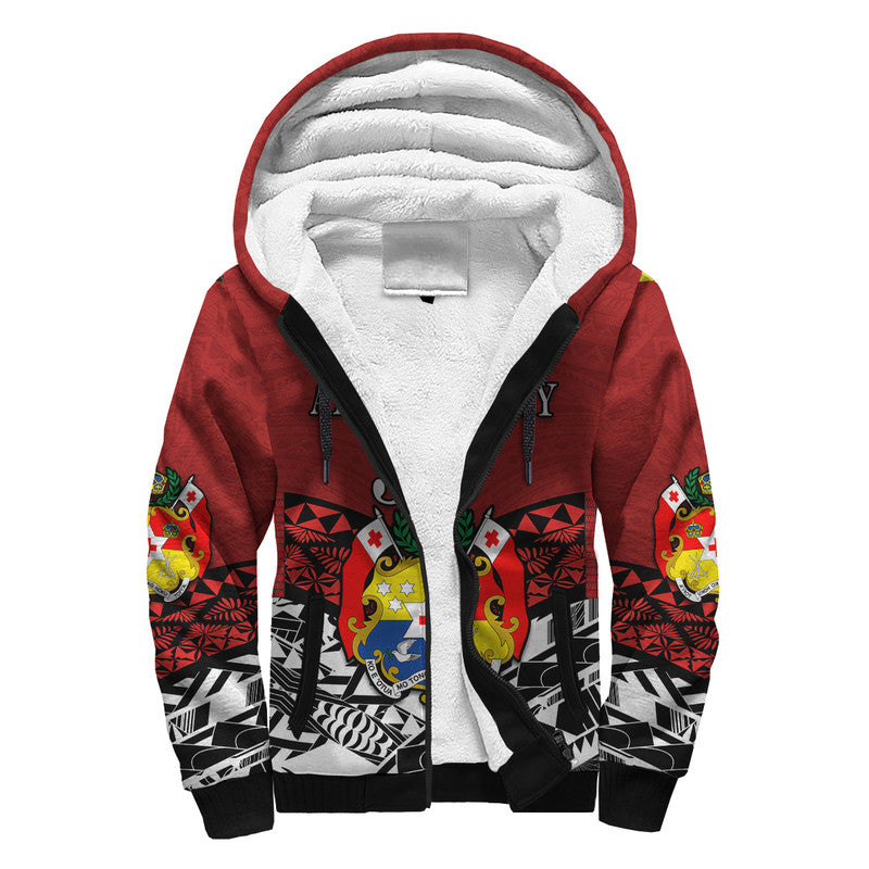 (Custom Personalised) Tonga Sherpa Hoodie Independence Anniversary Special Version 2022 LT14 - Polynesian Pride