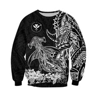 Hawaii Polynesian Sweatshirt Wild Hammerhead Sharks LT13 - Polynesian Pride
