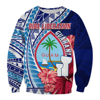 Guam Chamorro Sweatshirt Happy Liberation Day Latte Stone LT13 - Polynesian Pride