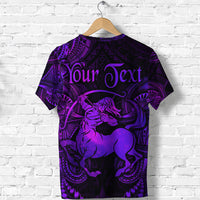 Custom Sagittarius Zodiac Polynesian T Shirt Unique Style Purple LT8 - Polynesian Pride