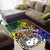 Samoa Custom Personalised Area Rug - Rainbow Polynesian Pattern - Polynesian Pride